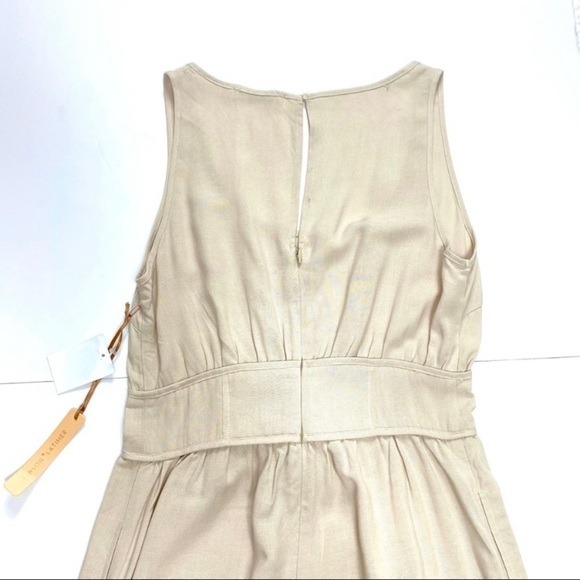 Gibson & Latimer Culotte Crop Jumpsuit in Nude Beige New with Tag - Picture 7 of 7
